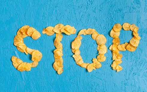 STOP SNACKING!